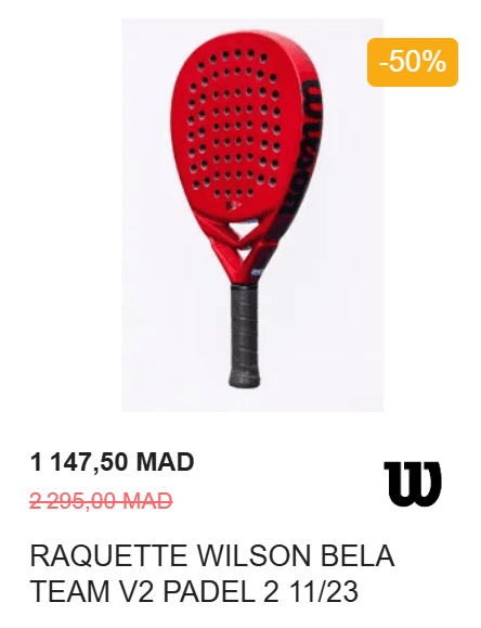 Raquette Wilson Bela Team V2