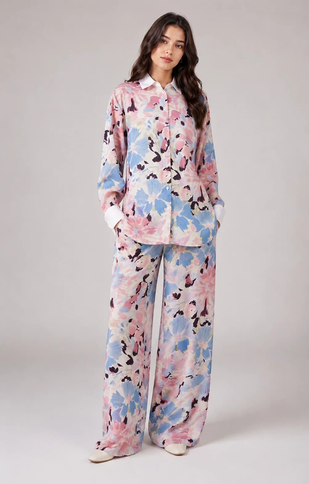 Ensemble imprimé fleurs
